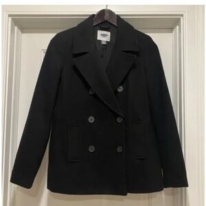 Black Wool Pea Coat